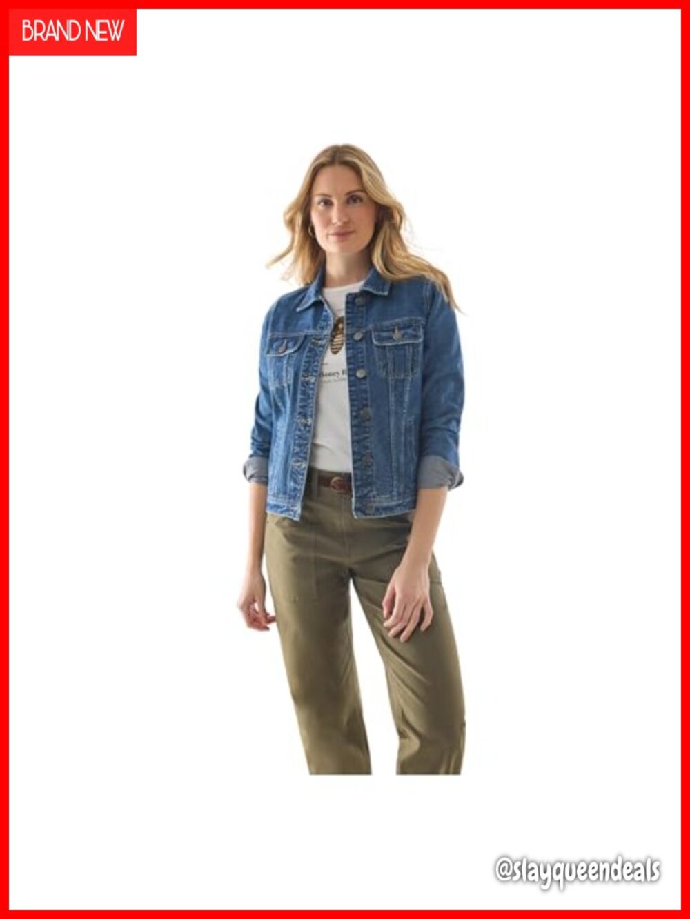 Vintage Denim Utility Jacket Button-Front Cotton Overshirt with Pockets Casual